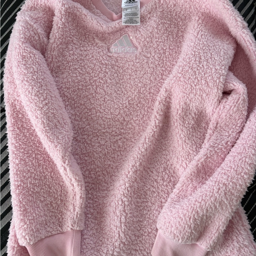 Adidas Soft Pink Fleece Pullover